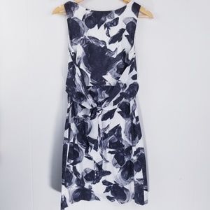 Ann Taylor Sleeveless Black & White Dress